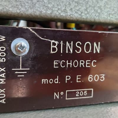 Binson Echorec PE-603 Full Tube - Fully restored! image 15