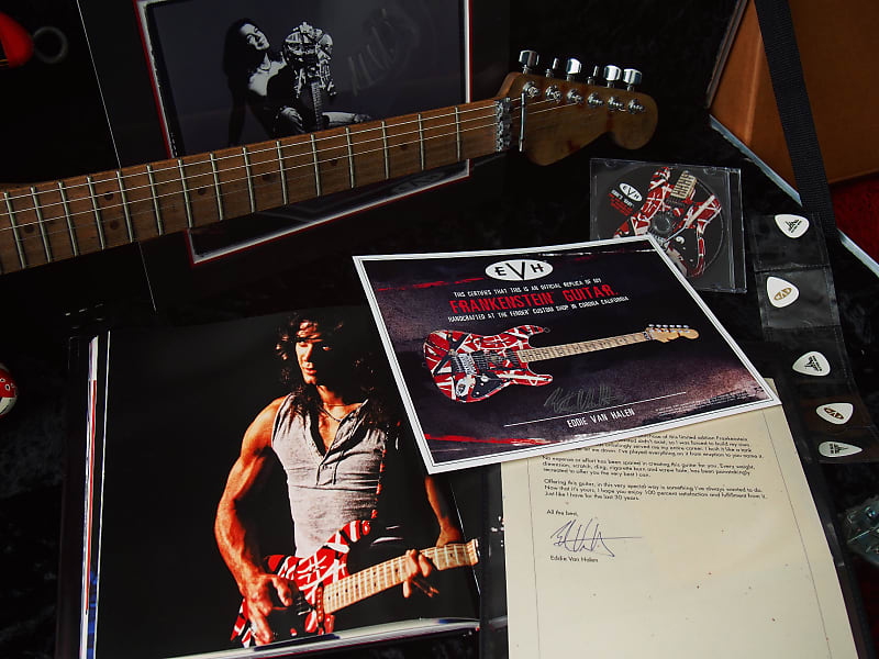 Fender Custom Shop EVH  Frankenstein Replica Eddie Van Halen and Chip Ellis Masterbuilt Hand Signed image 1