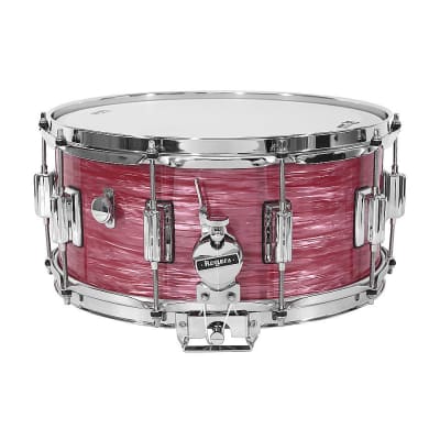Rogers - 37RR - Dyna-Sonic 6.5x14 Wood Shell Snare Drum - Red Ripple Beavertail image 2