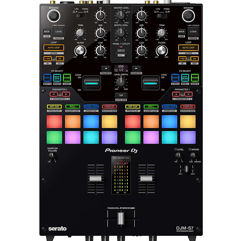 Pioneer DJM-S7 Scratch Style 2-channel Performance DJ Mixer image 1