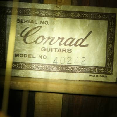 Conrad Acoustic Guitar 1970's  - Natrual image 13