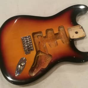 Squier SE Strat Sunburst Body - Full Thickness Agathis - Includes neck plate image 1