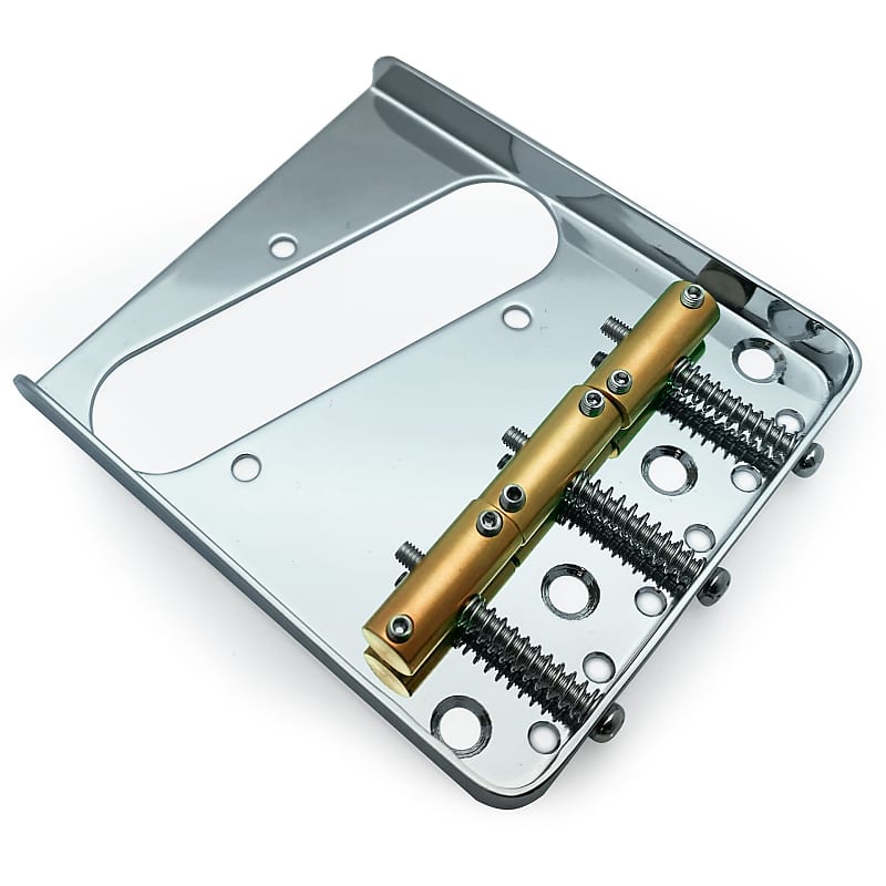 AxLabs Tele-Style String-Through Bridge | Brass Vintage Style | Reverb