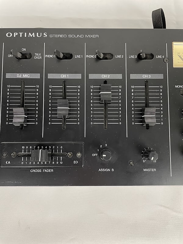 Radio Shack Optimus SSM-1250 Stereo Sound Mixer 3 Channel