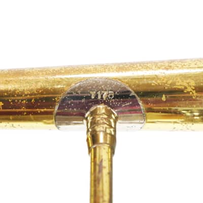 1960s Getzen Super Deluxe Tenor Trombone Brass Chrome Jazz Band Studio Stage Model Instrument Horn Made in USA Original Hard Shell Case (T178) image 22