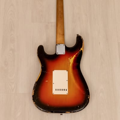 1965 Fender Stratocaster Vintage Electric Guitar Sunburst w/ 1964 Neck Date, Case image 3