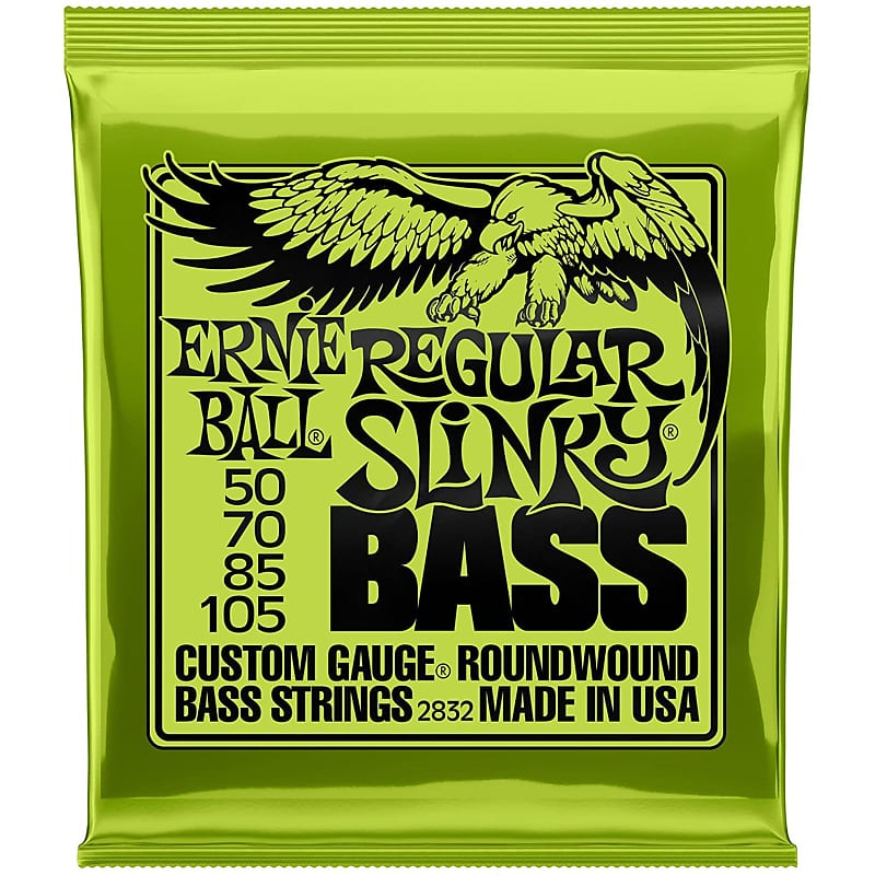 Ernie Ball 4-String Regular Slinky Bass Strings (50-105) image 1