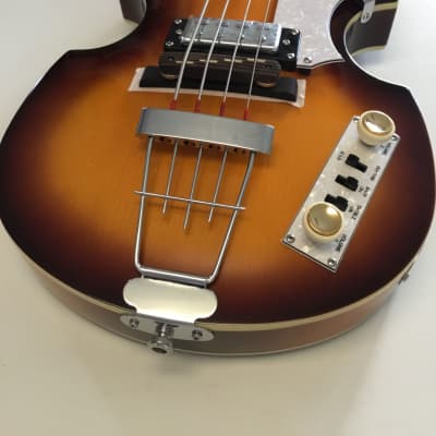 New Hofner Beatle Bass & Case Sunburst Ignition Pro Violin for sale