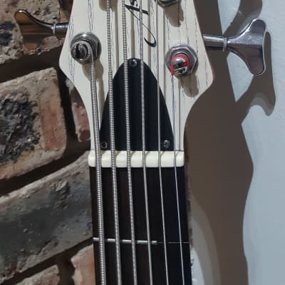 Rare Ibanez Ashula Hybrid Bass 2010's (250 made)- White Wash image 9