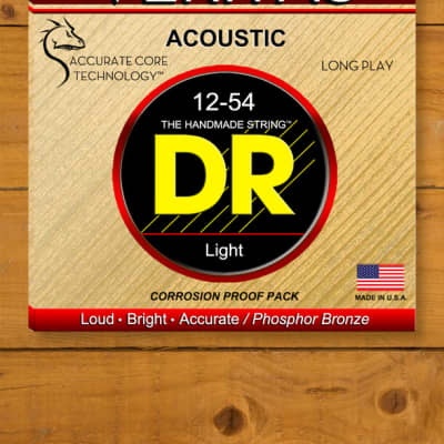 DR VTA 12 Veritas Phosphor Bronze Acoustic Guitar Strings Light