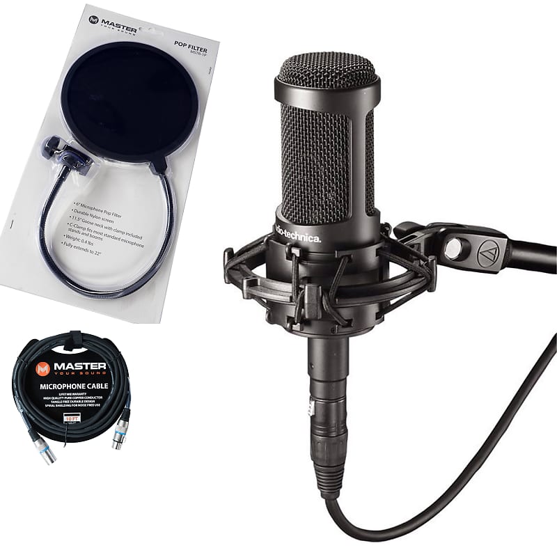 Audio Technica AT2050 Multi-Pattern Condenser Microphone w/ Cable