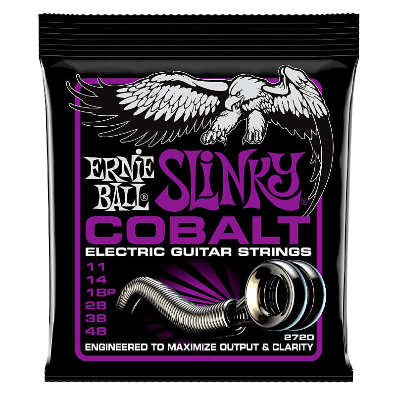 Ernie Ball Power Slinky Cobalt Electric Guitar Strings - 11-48 Gauge