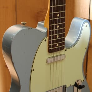 Fender Custom Shop 1963 Tele Relic Ice Blue Metallic, Used image 6