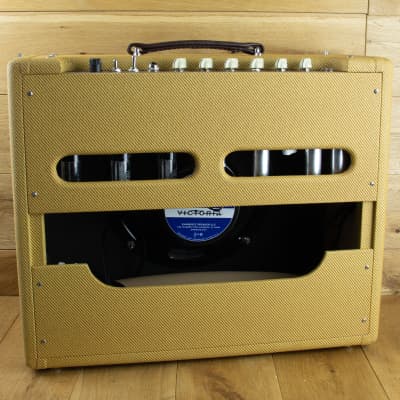 Victoria Amplifier Victoriette 112 Combo 6L6, Tweed with 1/2 Power Switch image 3