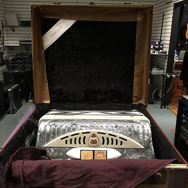 Princetti Accordion W/ Case Bellows Leak Reverb