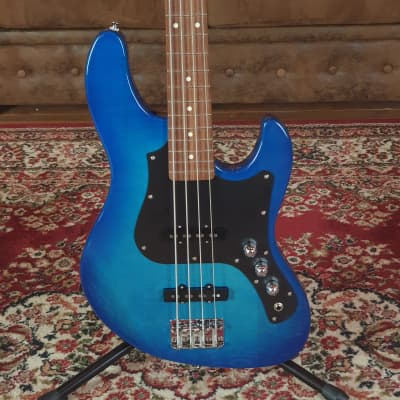 FGN Boundary Mighty Jazz Bass Transparent Blue Sunburst + 3,76 kg + NEW for sale