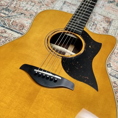 Yamaha A5R-VN Dreadnought with Electronics 2010s - Vintage Natural image 4