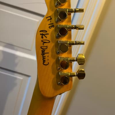 Occhineri Custom TELE style guitar - Natural Walnut image 5