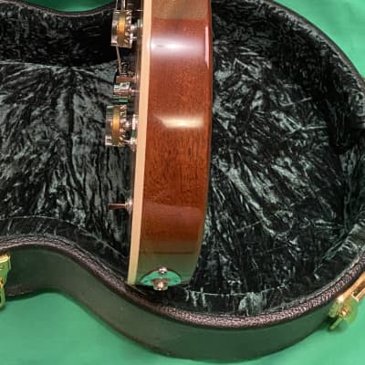 Earnest  Rosetta Sunburst Electric Tenor Guitar Deluxe w/ 3 Kent Armstrong Pickups, Inlays, Case image 9
