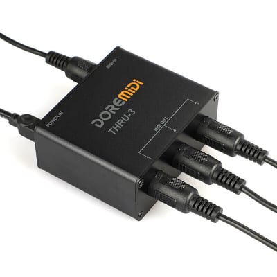 DOREMiDi THRU-3 - Midi Host Box 1 in, 3 outs / Brand New image 6