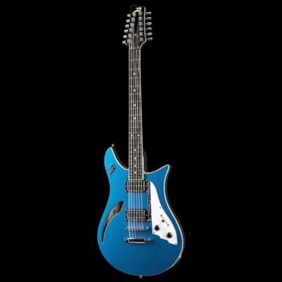 Duesenberg Double Cat 12 String Catalina Blue Electric Guitar - Used Mint for sale