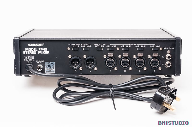 SHURE FP42 ステレオ・ミキサー Shure FP42 4 Channel Broadcast Stereo Microphone Mixer | eBay