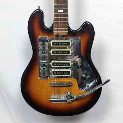 Kent 533 Videocaster badged Guyatone LG-140T Japanese Electric Guitar (c.1964–65) - Tobacco Burst for sale
