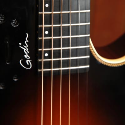 Godin Multiac Steel Duet Ambience Sunburst Acoustic-Electric Guitar Pre-Owned image 5
