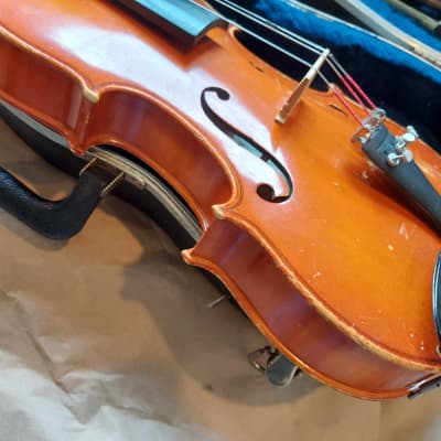 A.R. Seidel Sized 4/4 violin, Germany, 1988,  Stradivarius Copy, with Case & Bow image 9