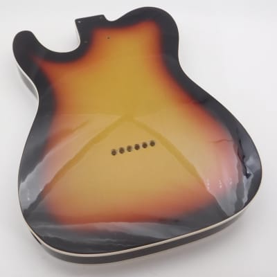 BloomDoom Nitro Lacquer Aged Relic 3 Tone Sunburst T-Style Vintage Custom Guitar Body image 7
