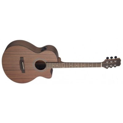 JN Guitars Cutaway Acoustic-electric auditorium Guitar w/ Solid mahogany Top, Dovern Series image 2