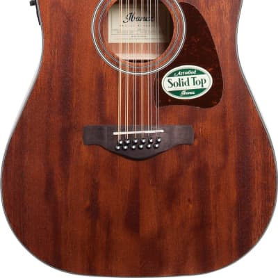Ibanez AW5412CE Artwood 12-String Acoustic-Electric Guitar, Open Pore Natural image 2