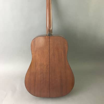 Vintage Fender Dreadnought Acoustic Guitar Spruce Top 1990s Natural Satin Players Campfire Guitar image 14