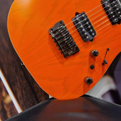 Ibanez RGR5221-TFR Prestige E-Guitar 6 String, 2021 - Transparent Fluorescent Orange + Case M20RG image 3