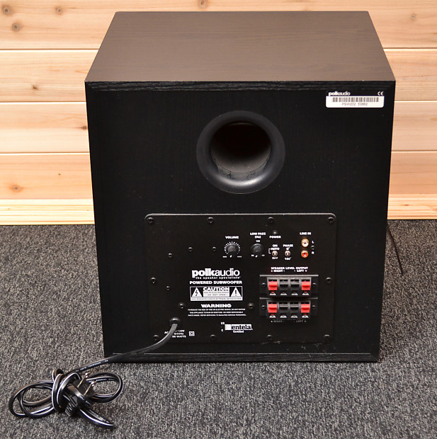 Polk Audio PSW202 10 Inch Powered Subwoofer Single Black