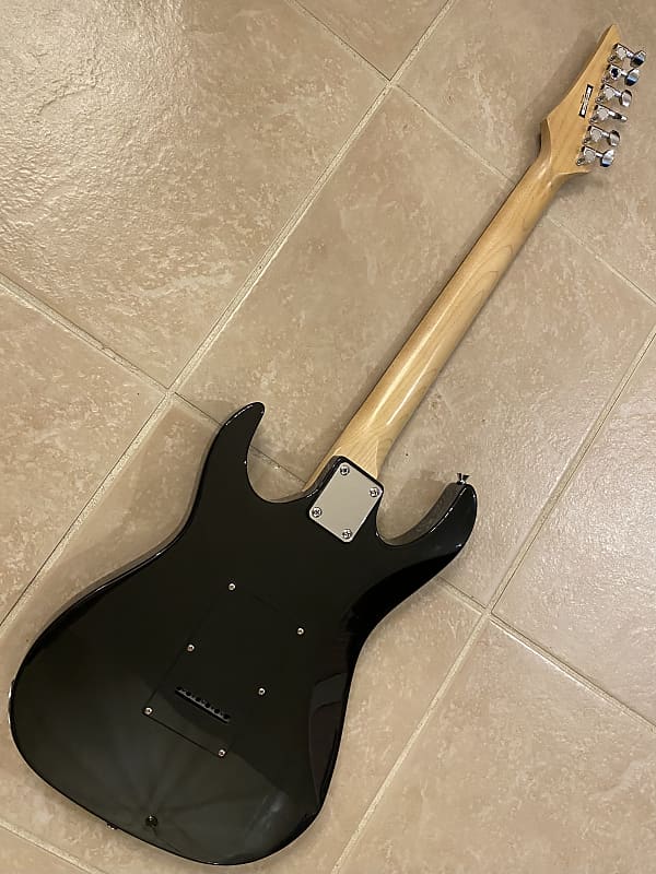 Ibanez Gio Stratocaster HH Electric Guitar Black Sparkle | Reverb