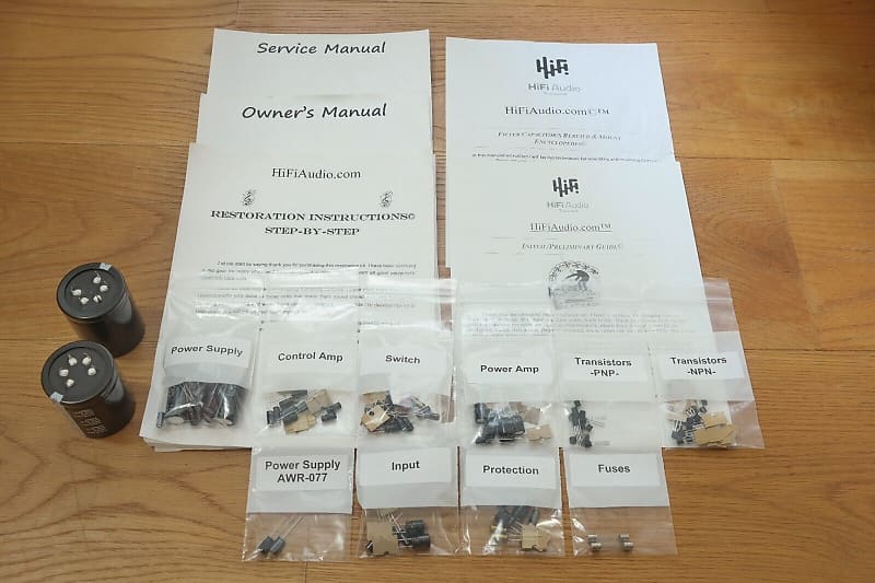 Pioneer SA-9900 restoration kit filter capacitor repair rebuild fix  			