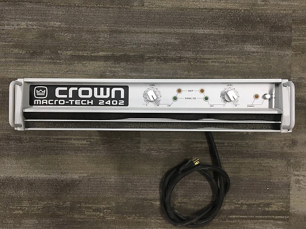 Crown Macro-Tech 2402 2-Channel Power Amplifier | Reverb