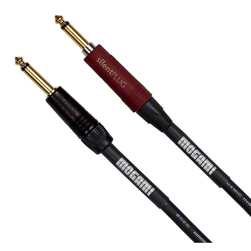 Mint Mogami Platinum Guitar Instrument Cable Neutrik Silent Plug 1/4" TS Straight 30' image 1