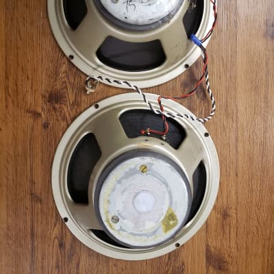 Rola Celestion Blackback G12M vintage guitar speakers perfect quad like  greenback | Reverb