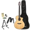 Breedlove Pursuit Nylon Acoustic Electric Guitar with ChromaCast Strap, Stand, Picks, Tuner, GoDpsMusic Polish Cloth, and Breedlove Gig Bag