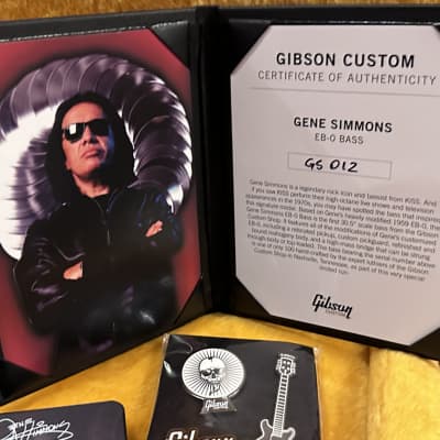 Gibson Gene Simmons Signature EB-0 2023 - Ebony Custom Shop - KISS Demon for sale