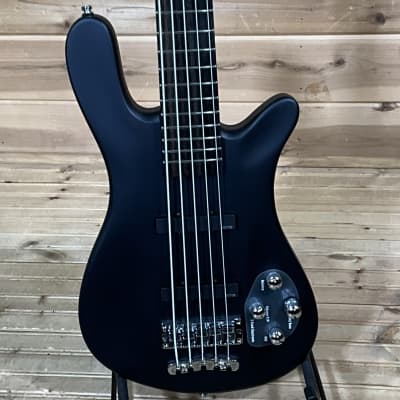 Warwick Rockbass Artist Line Robert Trujillo 5 String Electric Bass - Solid Black Satin for sale