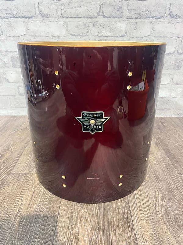 Premier Cabria XPK Tom Drum Shell 14”x14” Bare Wood Project Reverb