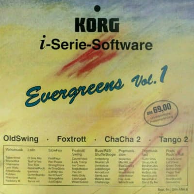 KORG i-Serie SOFTWARE Disk EVERGREENS Vol 1, Swing, Foxtrott, Tango