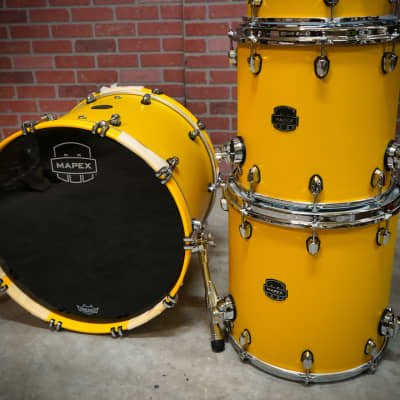 Mapex SATURN EVOLUTION WORKHORSE 5 PIECE SHELL PACK WITHOUT SNARE Tuscan Yellow image 2