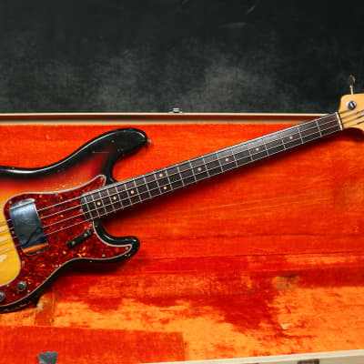 1963 Fender Precision Bass - Sunburst - OHSC image 2