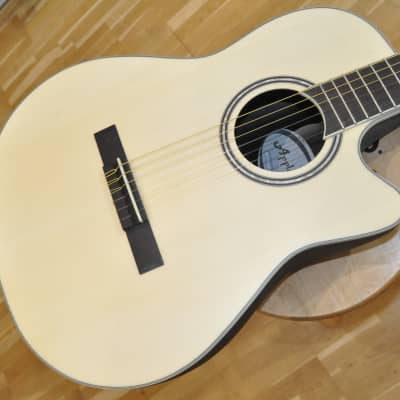 OVATION APPLAUSE Balladeer AB24CS 4S Natural Satin / Mid Depth Acoustic/Electric Nylon Strings Guitar / AB24CS-4S for sale