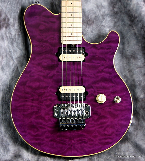 Sterling by MUSICMAN AX40パープルEVH風一部改造 Sterling by MUSICMAN AX40パープルEVH風一部改造 - メルカリ