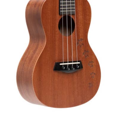 ISLANDER Traditional concert ukulele with mahogany top and Honu turtle engraving for sale